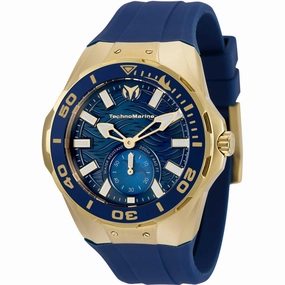 Technomarine Men's Quartz Watch - Cruise Blue MOP Dial Silicone Strap | TM-120017