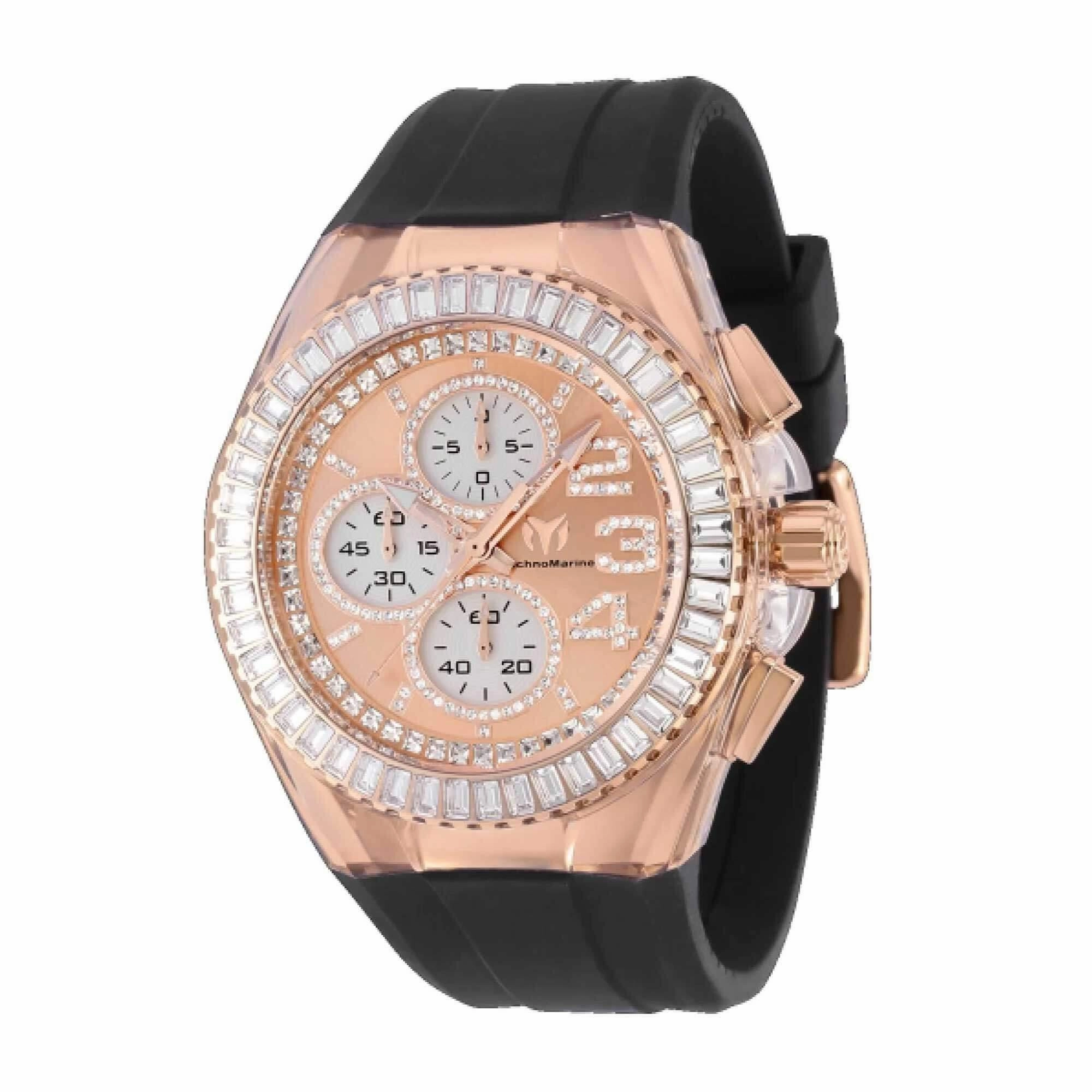 Technomarine Men's Watch - Cruise Glitz Chrono Rose Gold and White Dial | TM-121019