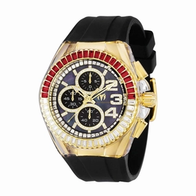 Technomarine Men's Watch - Cruise Glitz Chronograph MOP Dial Black Strap | TM-121032