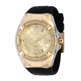 Technomarine Men's Watch - Cruise Glitz Gold Tone Dial Silicone Strap | TM-121093