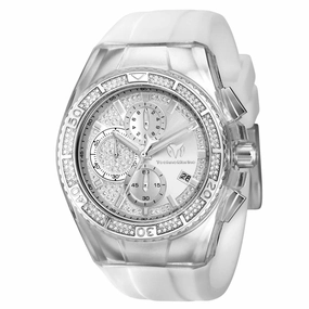 Technomarine Men's Watch - Cruise Silver and White Dial Silicone Strap | TM-821016