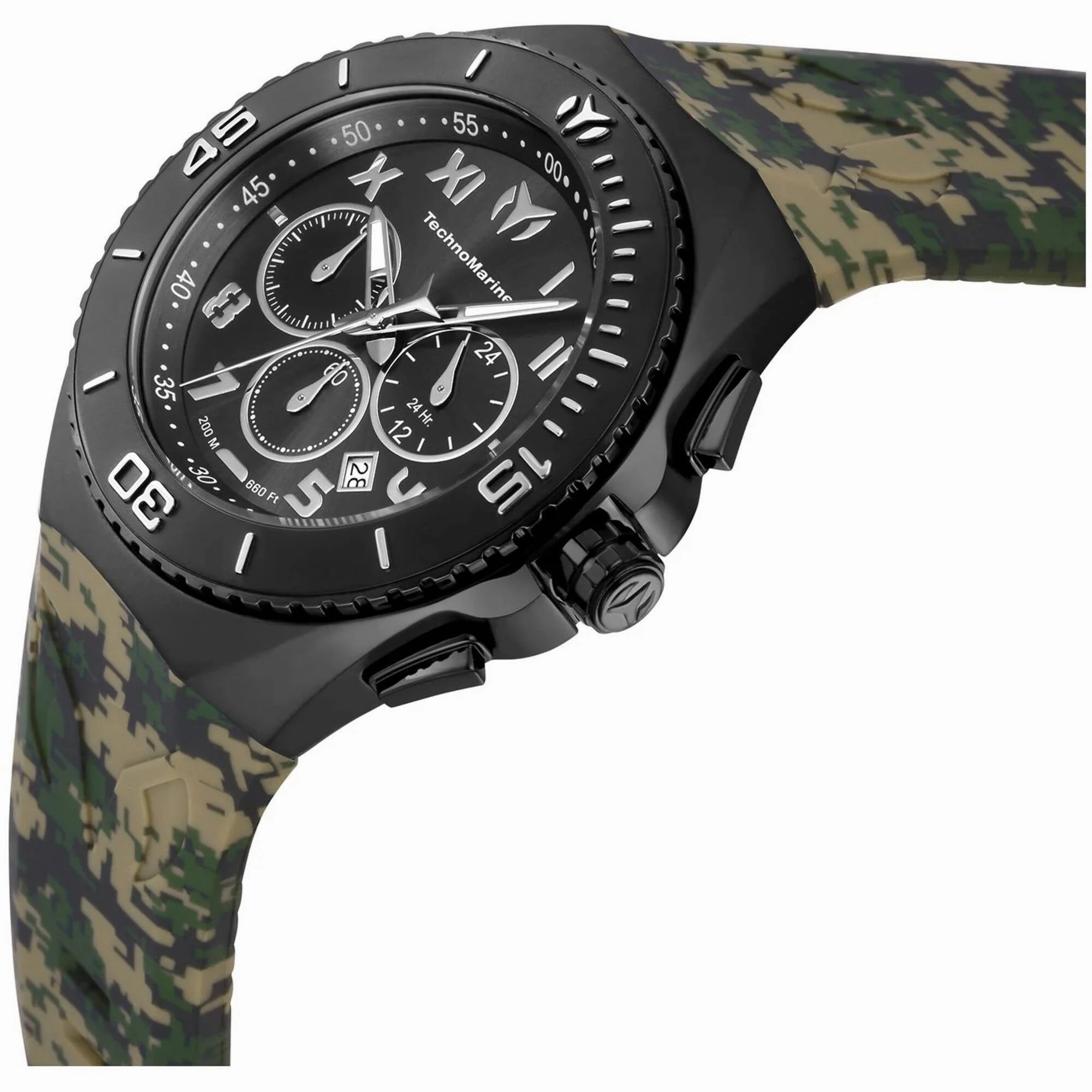Technomarine Men's Watch - Manta Ocean Chronograph Gunmetal Dial Strap | TM-221044