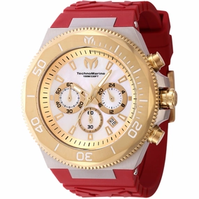 Technomarine Men's Watch - Manta Ocean Gold Tone and White Mop Dial Strap | TM-222078