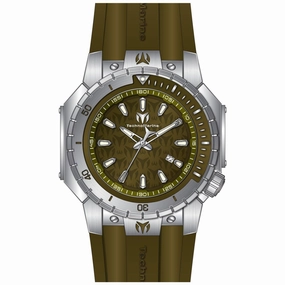 Technomarine Men's Watch - Manta Sea Quartz Green Dial Silicone Strap | TM-224008