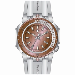 Technomarine Men's Watch - Manta Sea Quartz Rose Gold Dial Silicone Strap | TM-224005