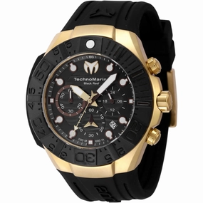 Technomarine Men's Watch - Reef Quartz Chronograph Black Silicone Strap | TM-523012