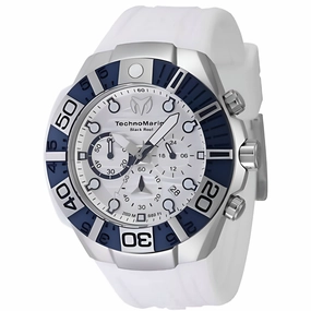Technomarine Men's Watch - Reef Quartz Chronograph White Silicone Strap | TM-523013