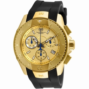 Technomarine Men's Watch - UF6 Chronograph Gold Dial Black/Dark Grey Strap | TM-617001
