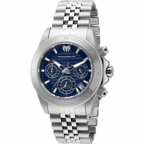 Technomarine Women's Chronograph Watch - Manta Ray Blue Dial Bracelet | TM-219026