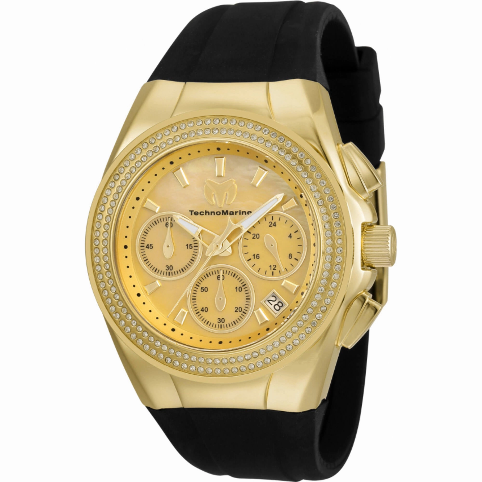 Technomarine Women's Watch - Cruise Chronograph Gold Tone MOP Dial Strap | TM-120041