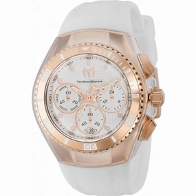Technomarine Women's Watch - Cruise One Chrono White Dial Rubber Strap | TM-120047