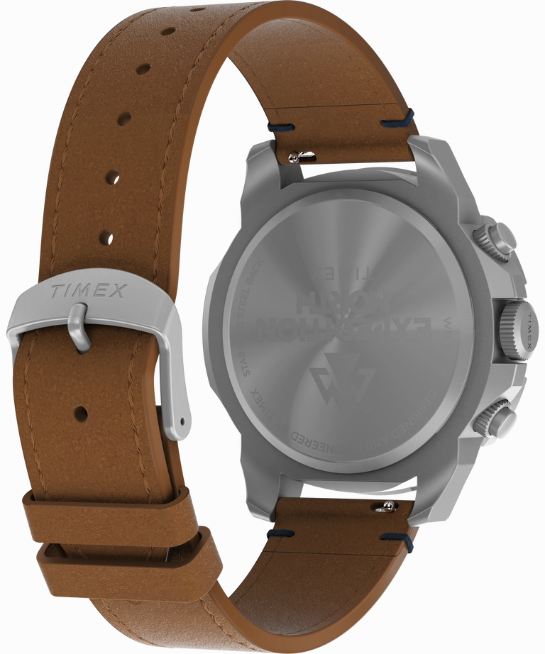 Timex Expedition 42mm Leather Blue Dial Watch TW2W16300