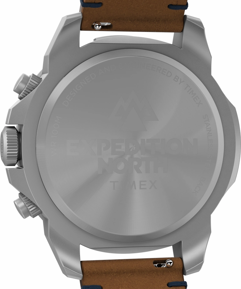 Timex Expedition 42mm Leather Blue Dial Watch TW2W16300
