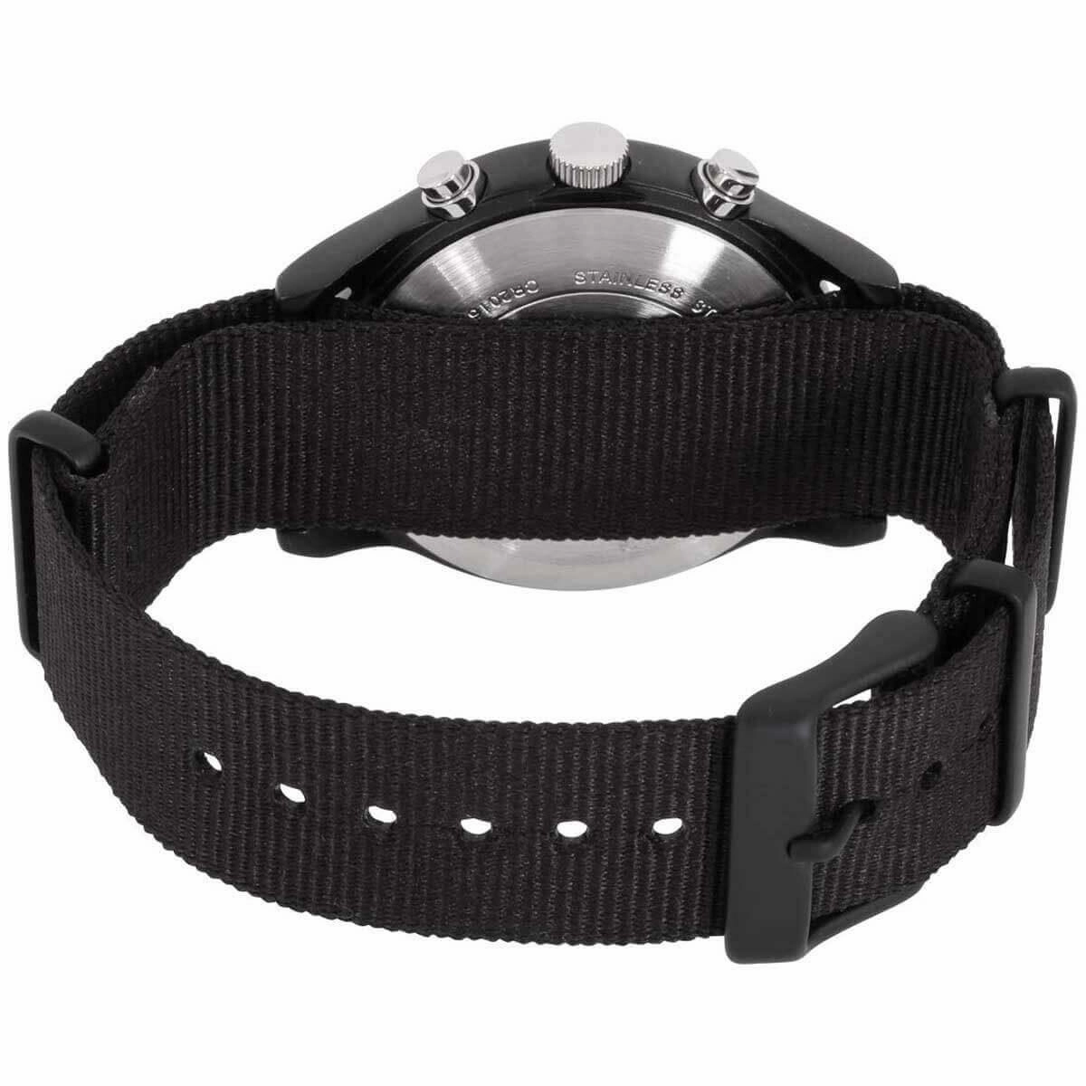 Timex Men's Chronograph Watch - MK1 Black Dial Black Nylon Strap | TW2R67700VQ