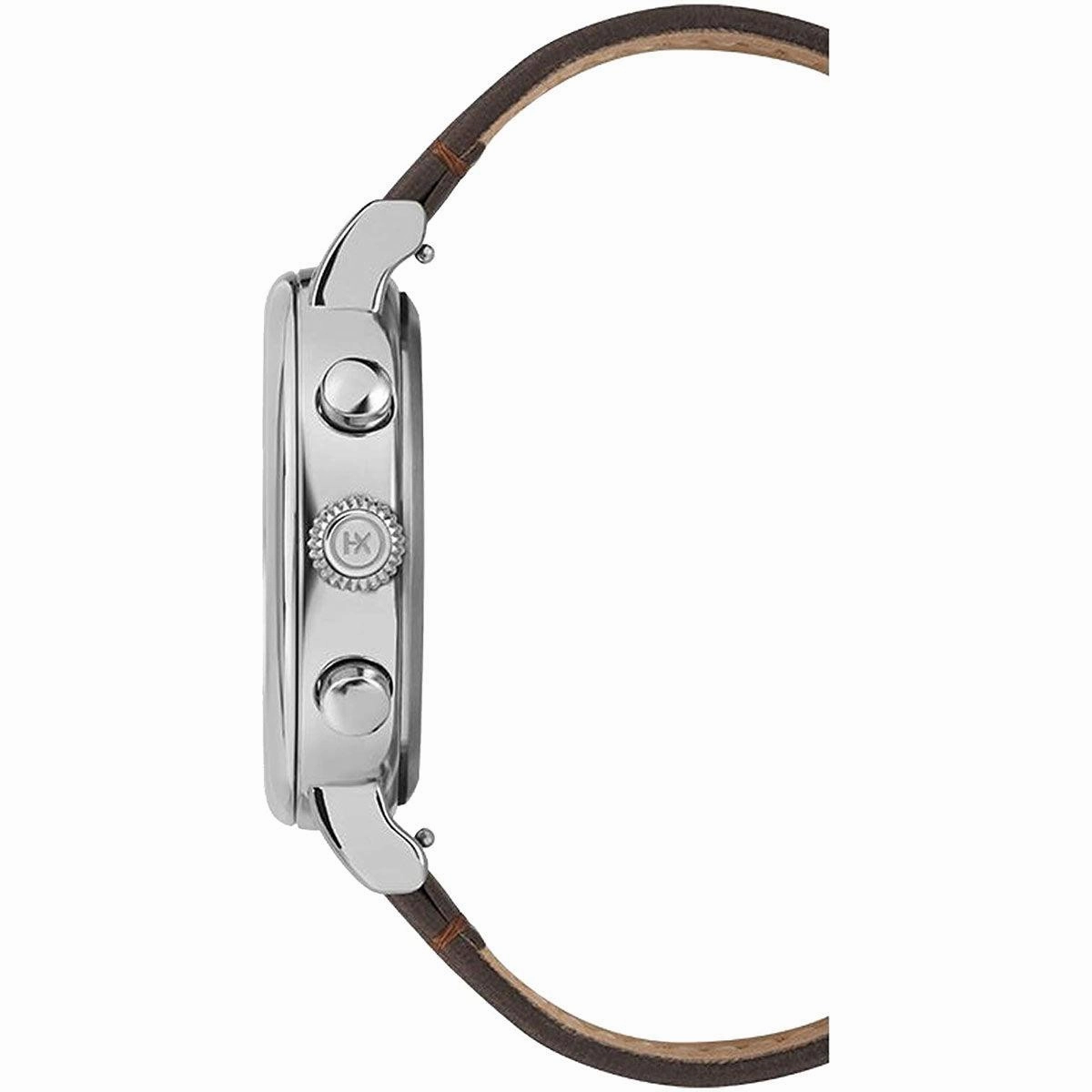 Timex Men's Chronograph Watch - Standard Cream Dial Leather Strap | TW2T21000VQ