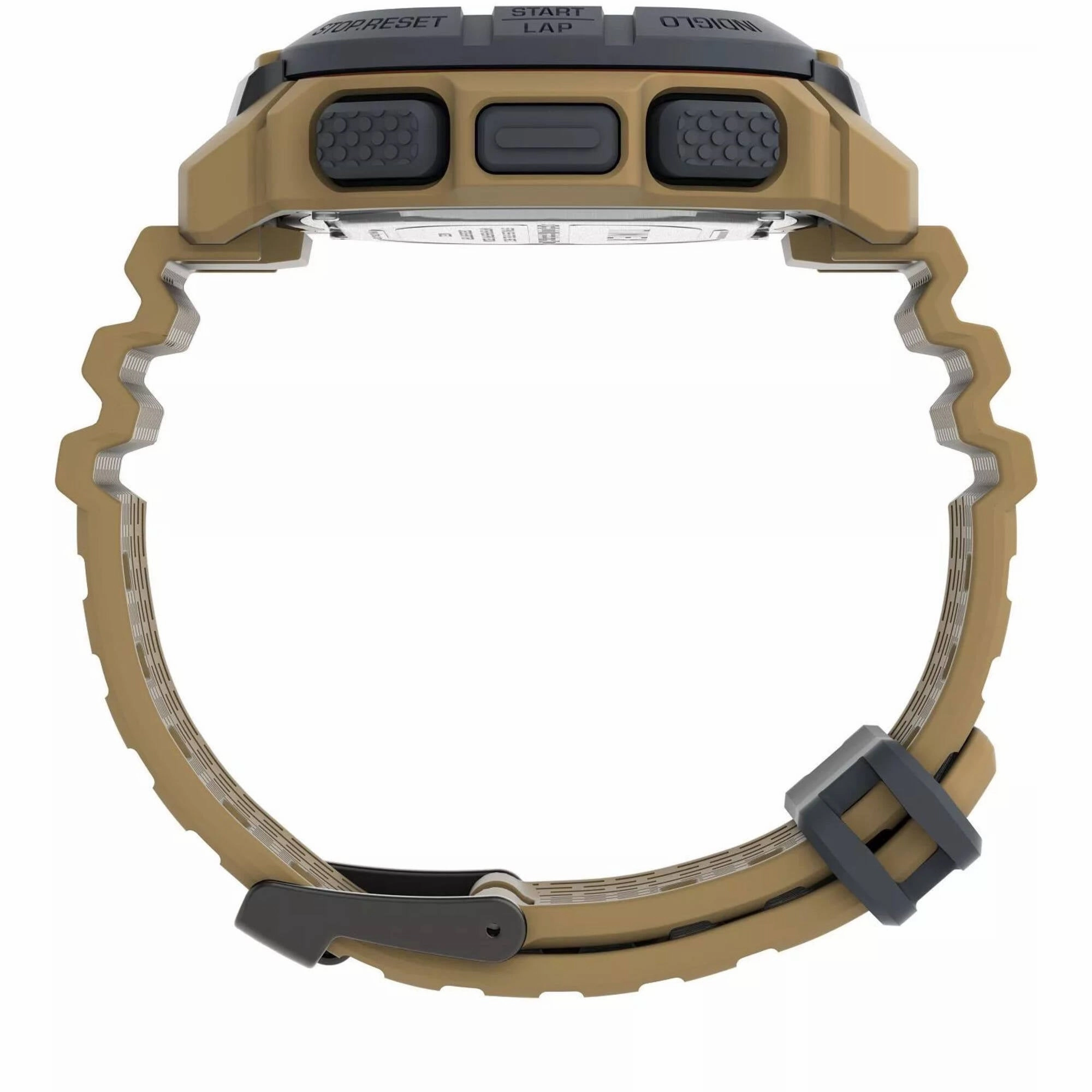 Timex Men's Digital Watch - Command White and Beige Dial Shock Resistant | TW5M35900