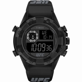 Timex Men's Digital Watch - UFC Kick Quartz Black Polyurethane Strap | TW2V87000