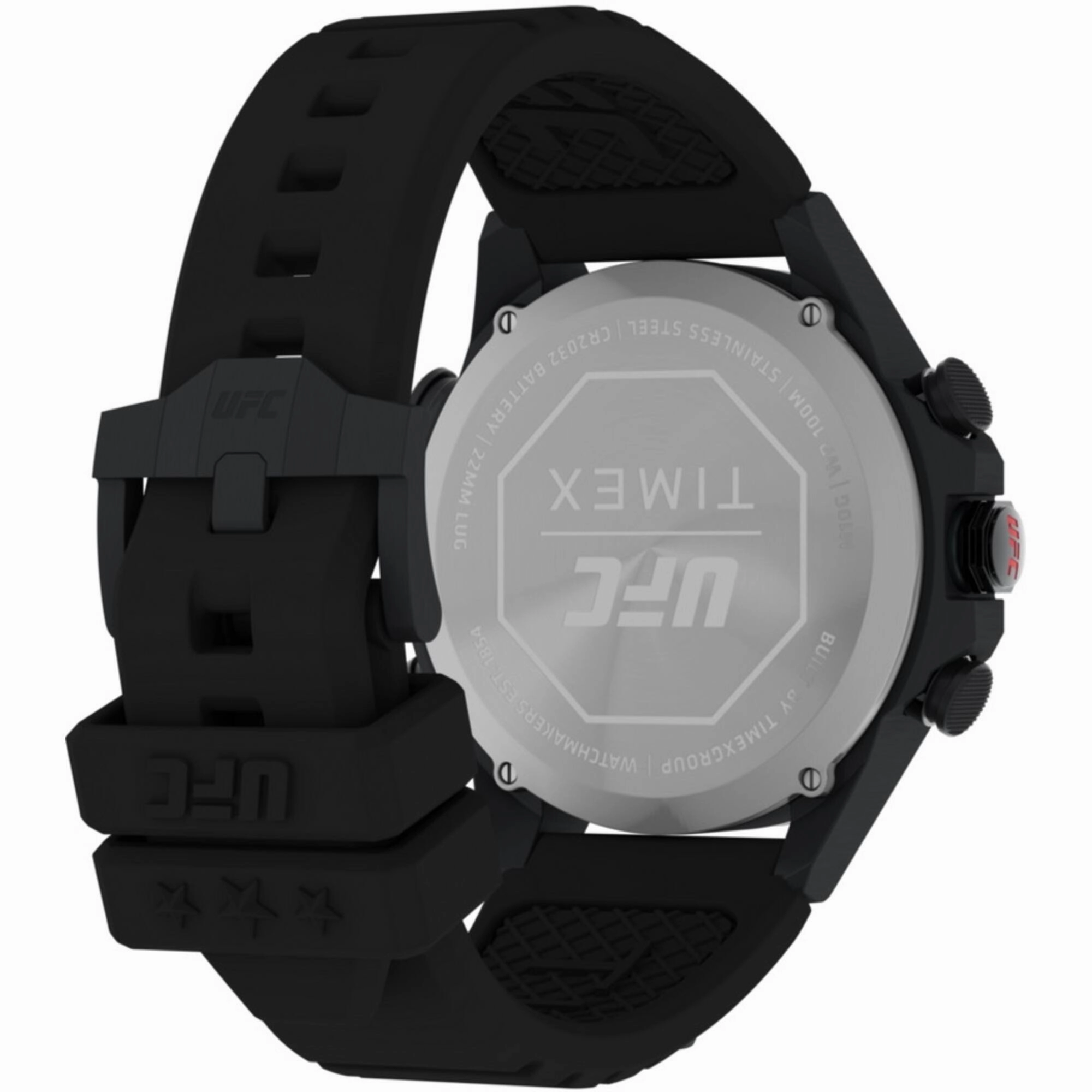 Timex Men's Digital Watch - UFC Kick Quartz Black Polyurethane Strap | TW2V87000