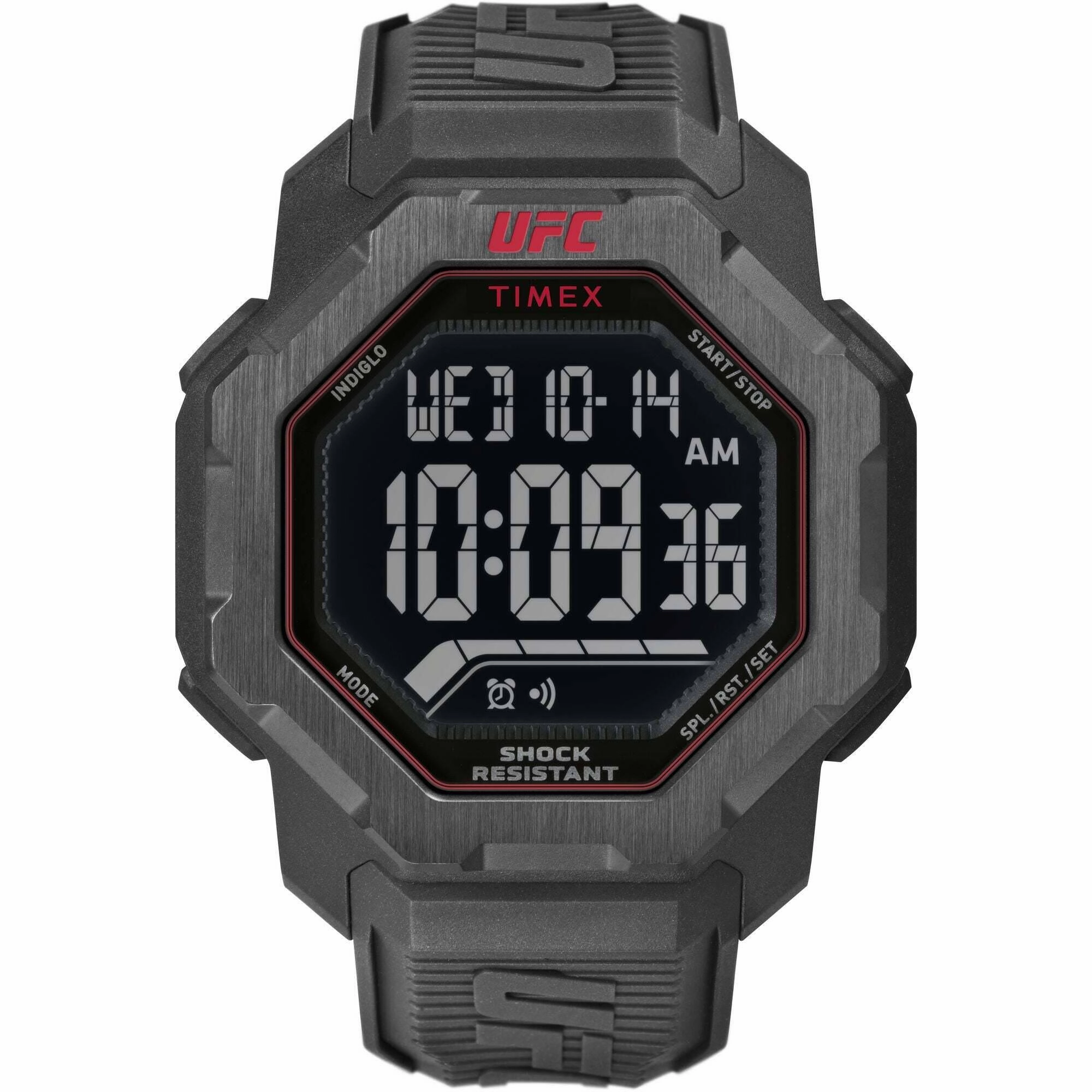 Timex Men's Digital Watch - UFC Strength Black Polyurethane Strap | TW2V88100