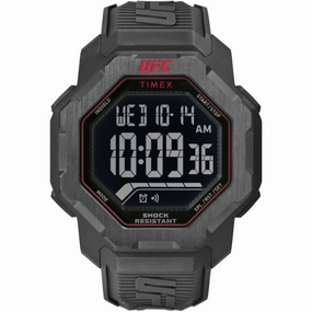 Timex Men's Digital Watch - UFC Strength Black Polyurethane Strap | TW2V88100