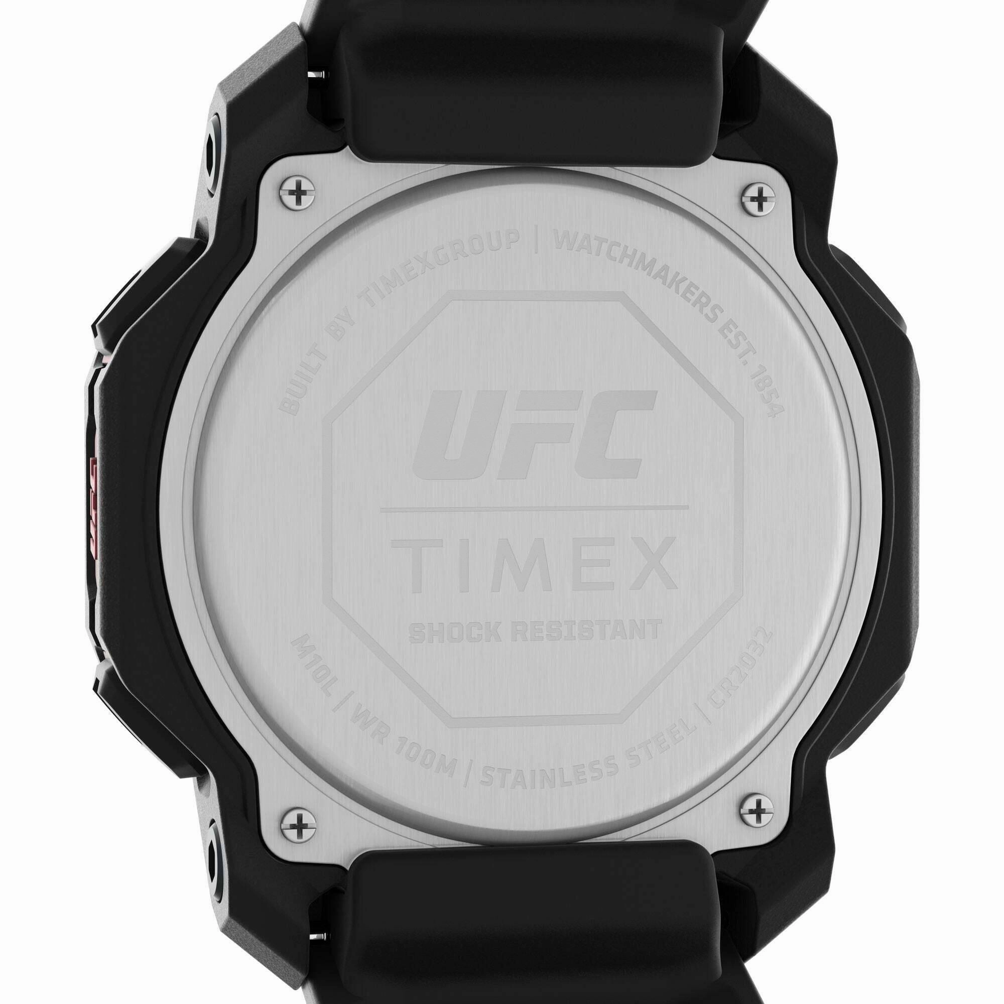 Timex Men's Digital Watch - UFC Strength Black Polyurethane Strap | TW2V88100