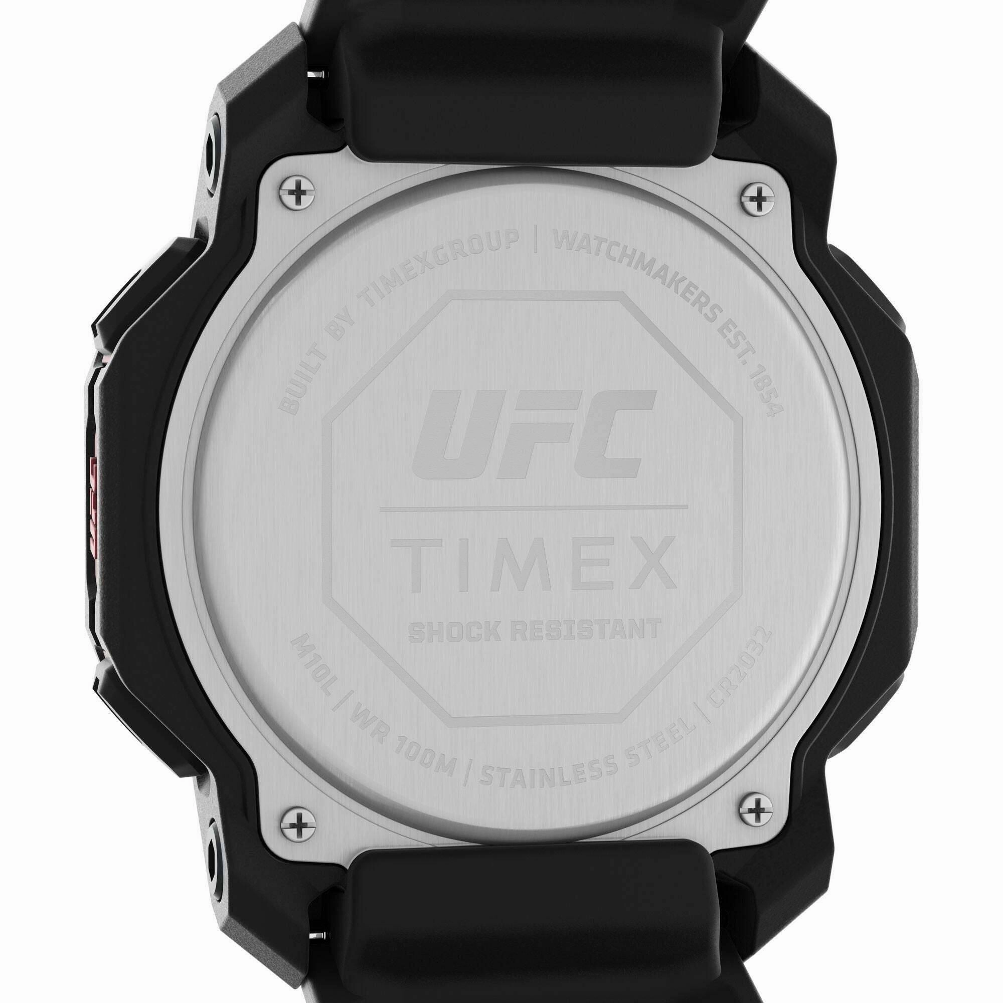 Timex Men's Digital Watch - UFC Strength Black Polyurethane Strap | TW2V88100