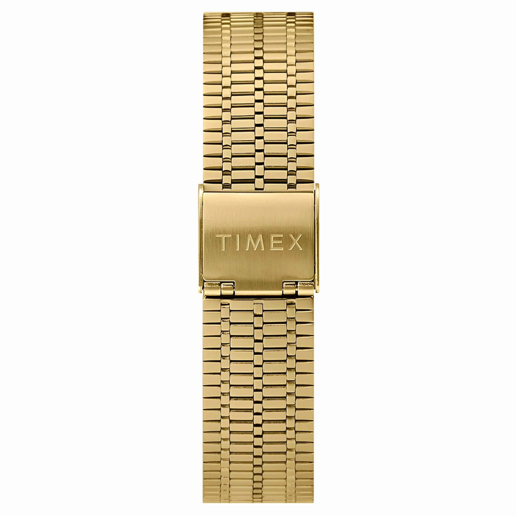 Timex Men's Quartz Watch - Q Reissue Blue Dial Gold Tone Bracelet | TW2U61400ZV