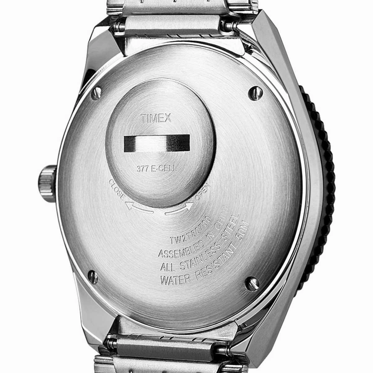 Timex Men's Quartz Watch - Q Reissue Bracelet Blue Dial | TW2U61100ZV