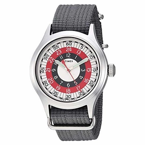 Timex Men's Quartz Watch - Todd Snyder Grey Fabric Adjustable Strap | TW4B05700JR