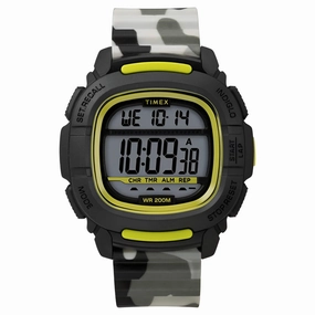 Timex Men's Watch - Boost Shock Black Case Digital Dial Camouflage Strap | TW5M26600JV