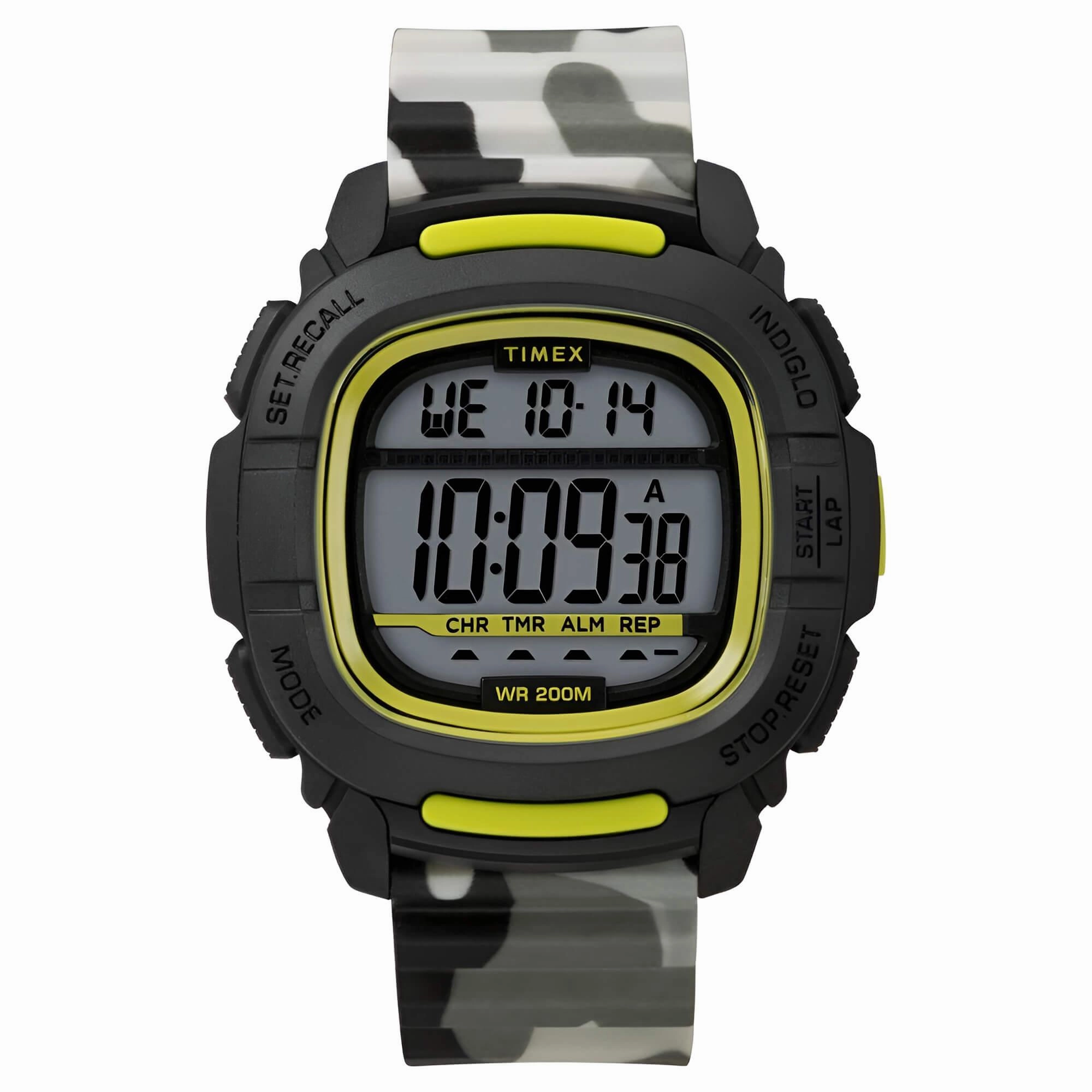 Timex Men's Watch - Boost Shock Black Case Digital Dial Camouflage Strap | TW5M26600JV