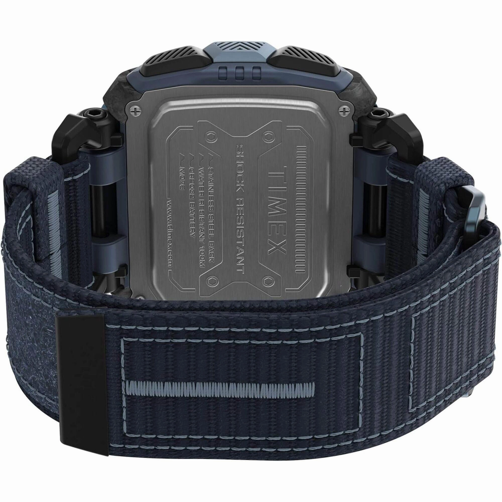 Timex Men's Watch - Command Shock Blue Fabric Strap Chrono Digital Dial | TW5M28700VQ