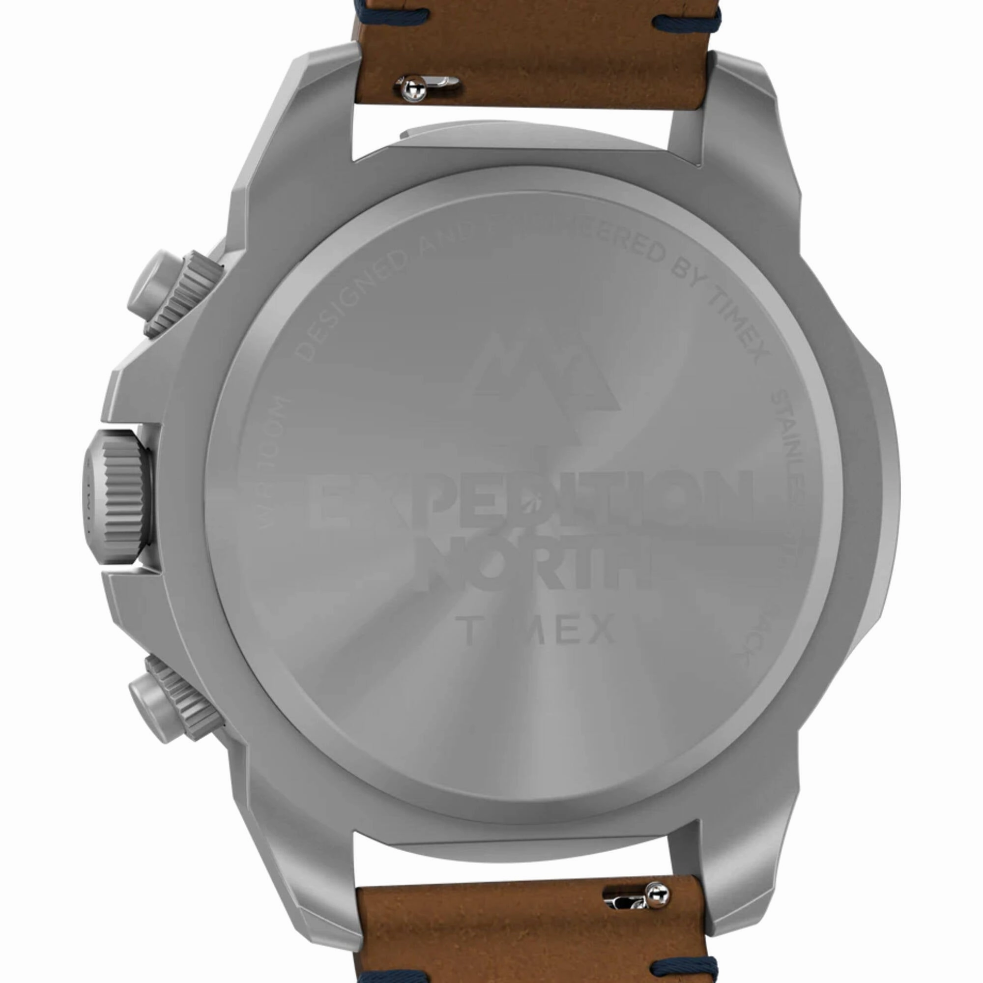 Timex Men's Watch - Expedition North Ridge Chrono Blue Dial Leather Strap | TW2W16300