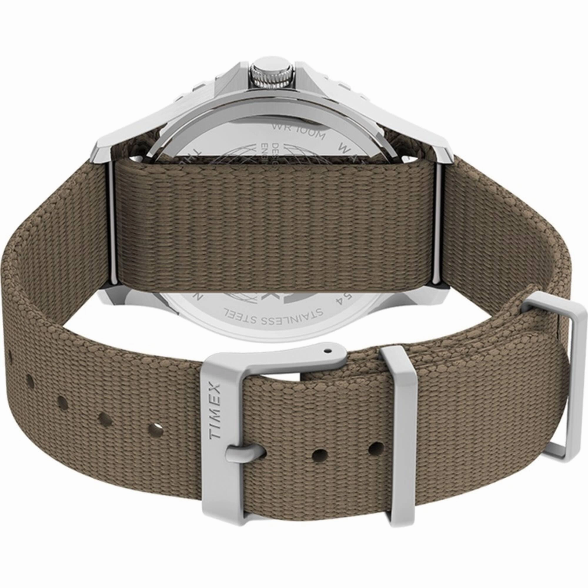 Timex Men's Watch - Navi XL Unidirectional Rotating Bezel Fabric Strap | TW2U90000VQ