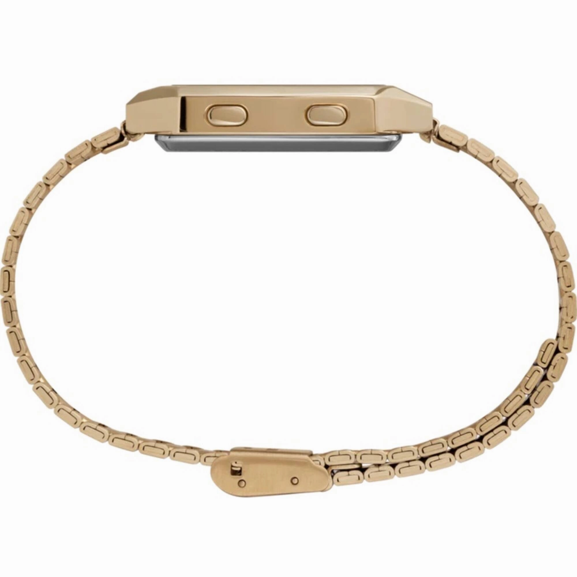 Timex Men's Watch - Q Timex Reissue White Dial Yellow Gold Bracelet | TW2U72500ZV