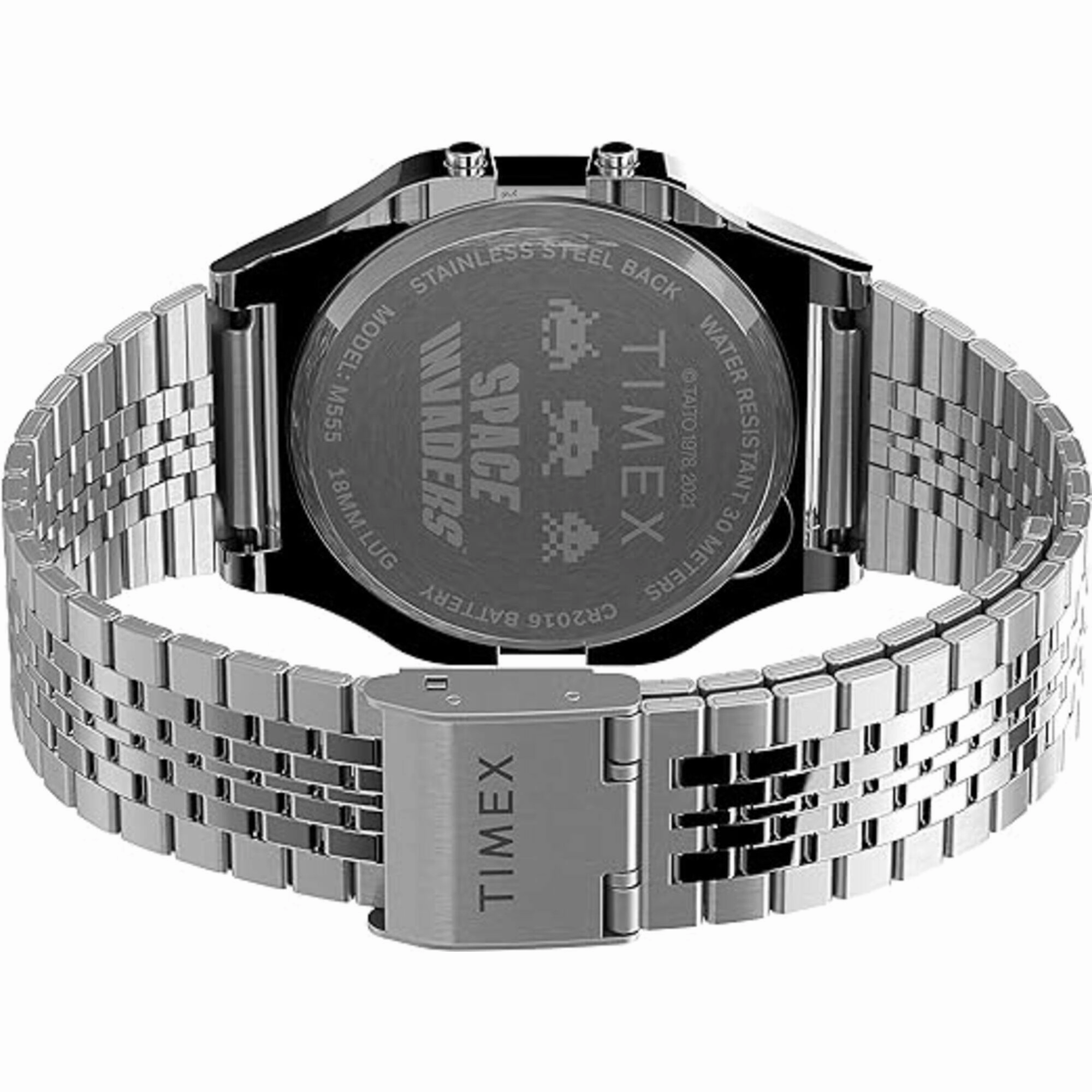 Timex Men's Watch - T80 Space Invaders Chrono Digital Dial Bracelet | TW2V30000YB