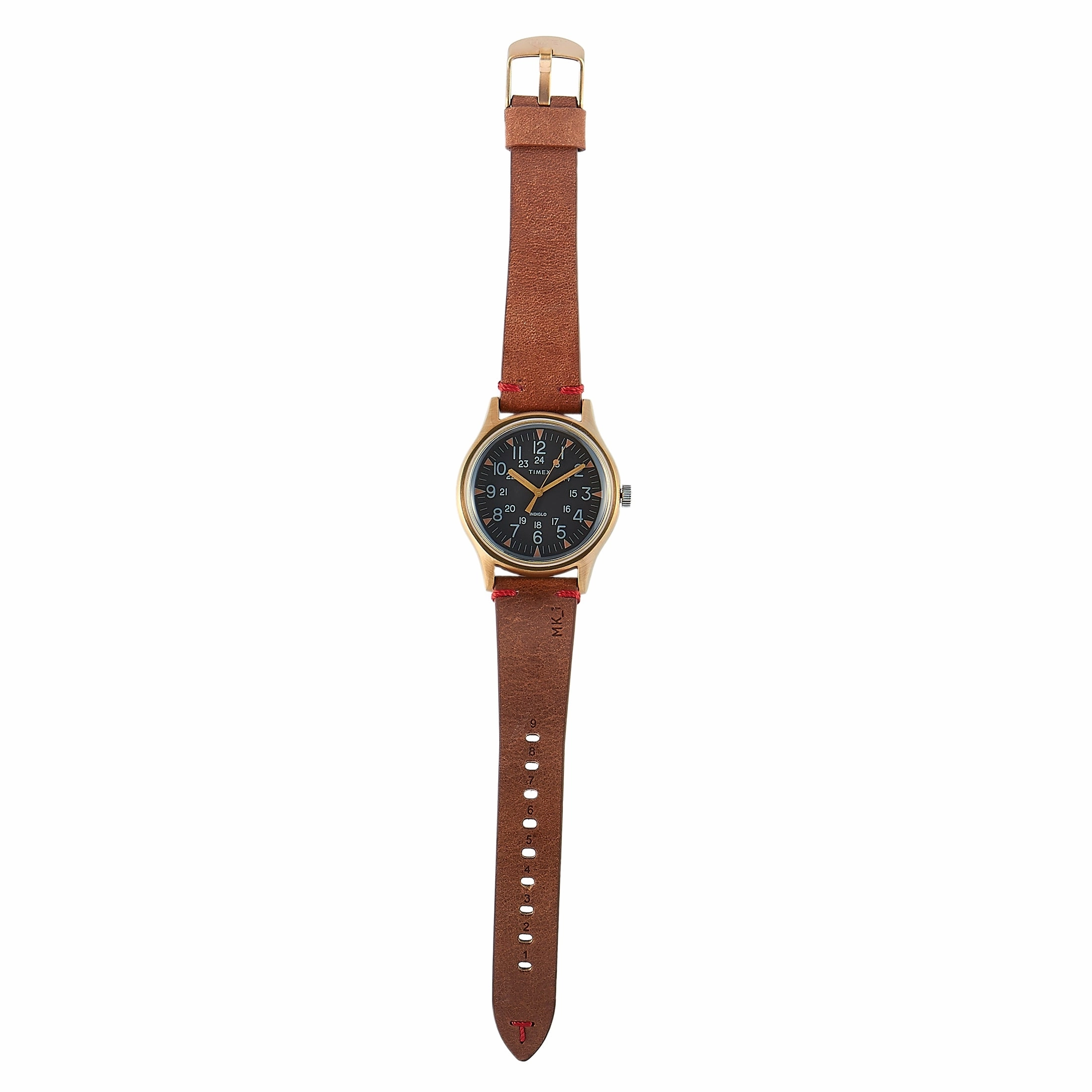 Timex MK1 40 mm 24 Hour Leather Strap Military Watch TW2R96700