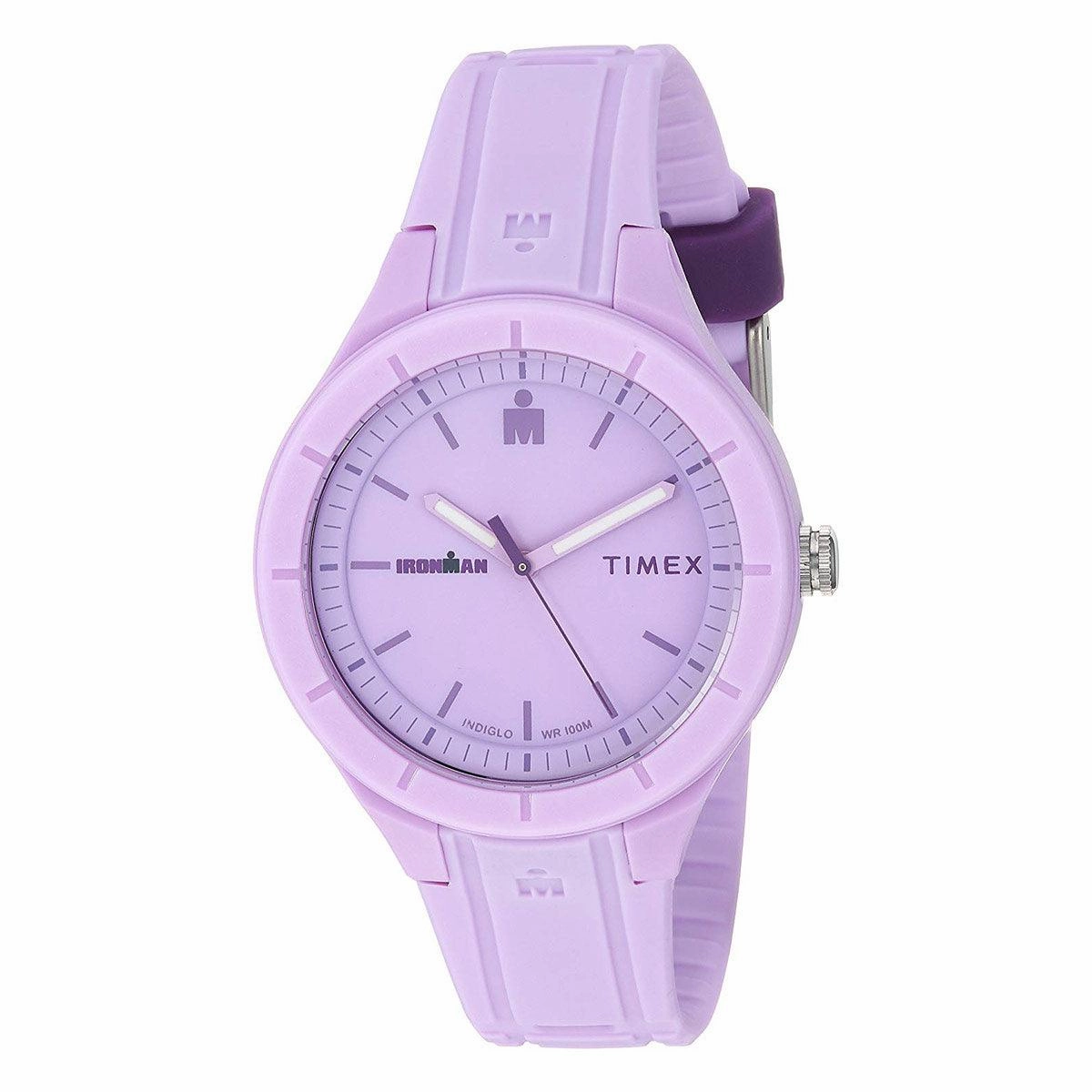 Timex Strap Watch - Women's Ironman Essential Purple Silicone | TW5M17300JV