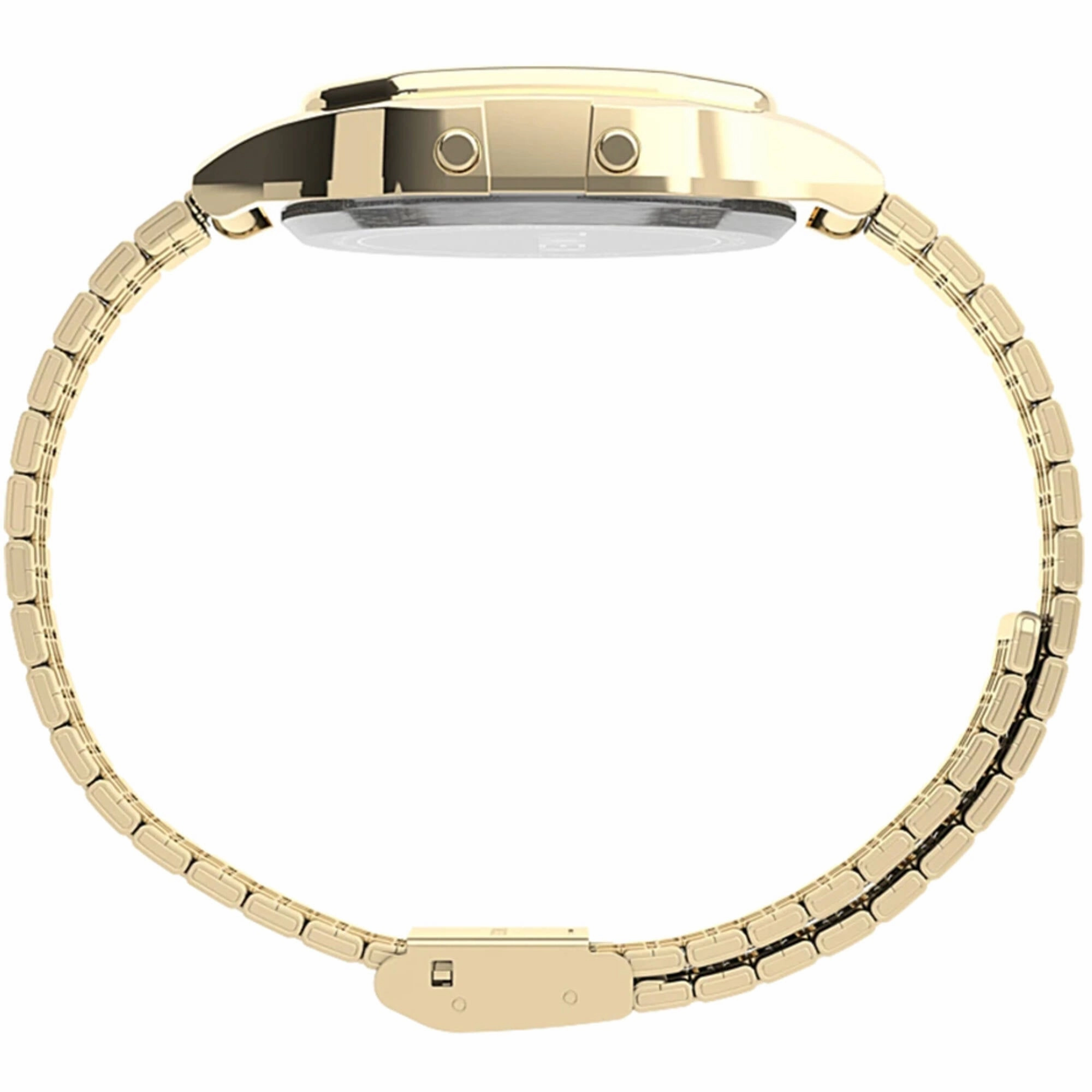 Timex Unisex Watch - T80 Alarm Digital Dial Yellow Gold Bracelet | TW2V18900