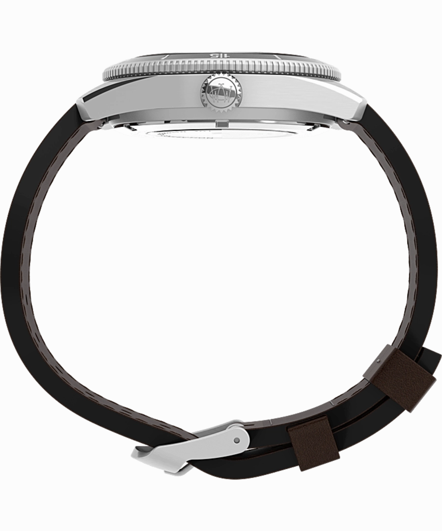 Timex Waterbury Dive Automatic 40mm Leather Strap Watch TW2V24800