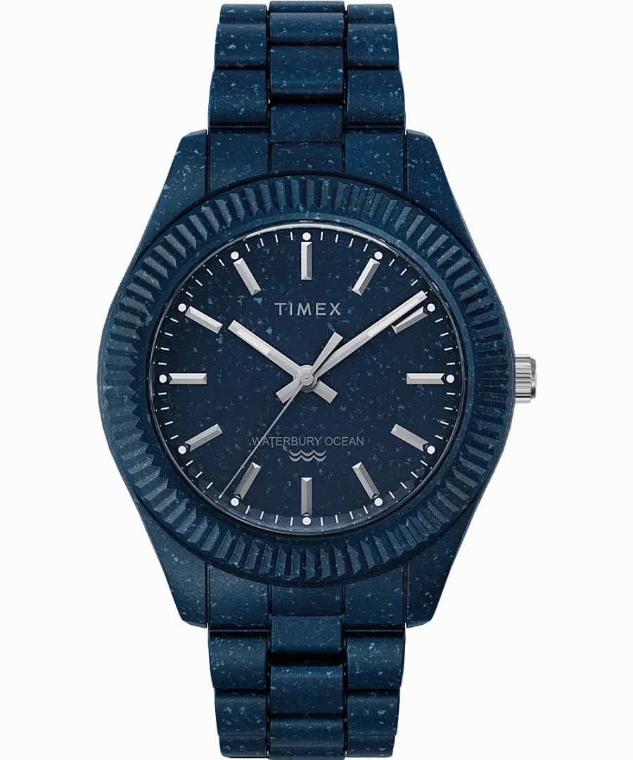 Timex Waterbury Ocean Recycled Plastic Bracelet Watch TW2V37400