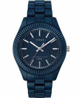 Timex Waterbury Ocean Recycled Plastic Bracelet Watch TW2V37400