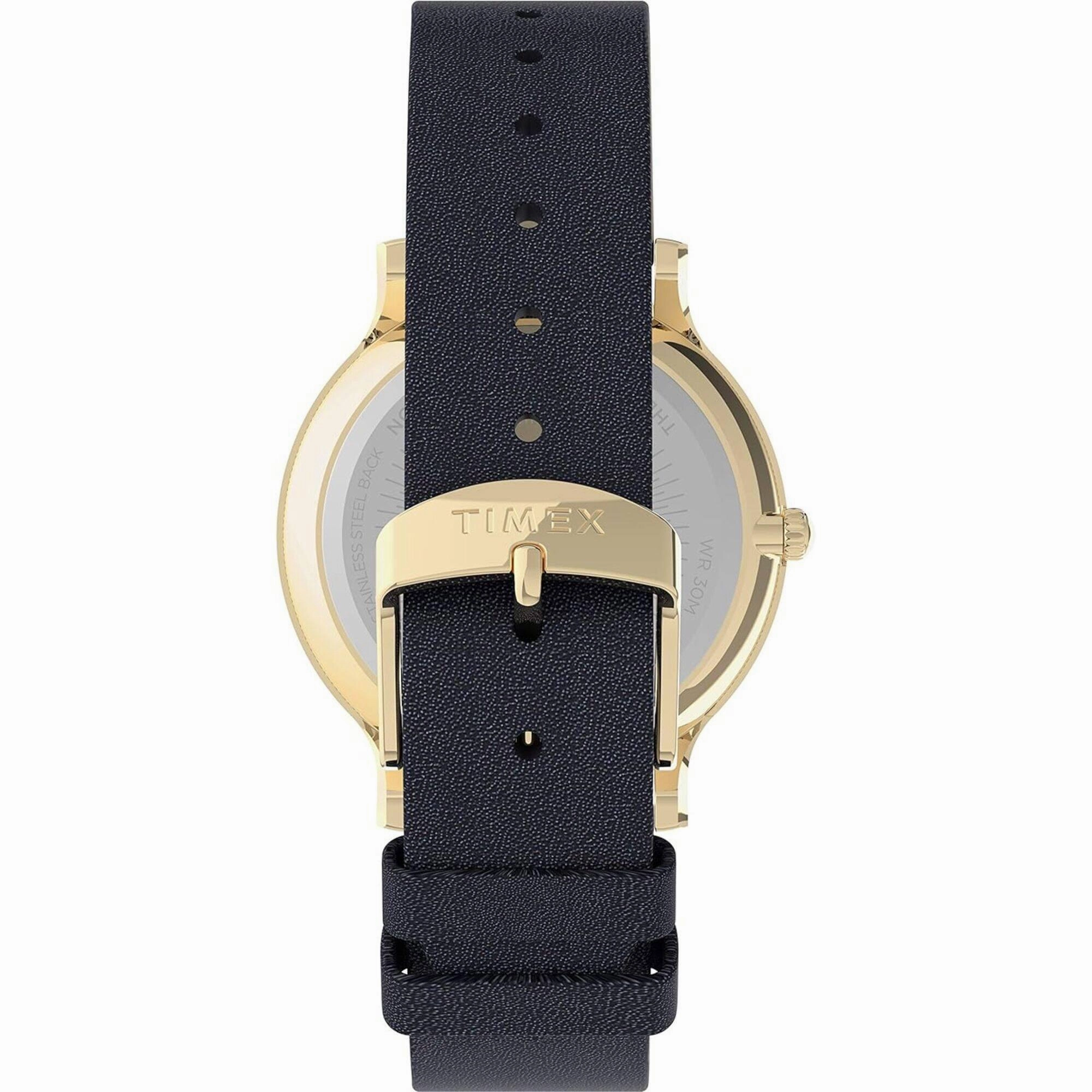 Timex Women's Dress Watch - Quartz White Dial Genuine Leather Strap | TW2V049009J