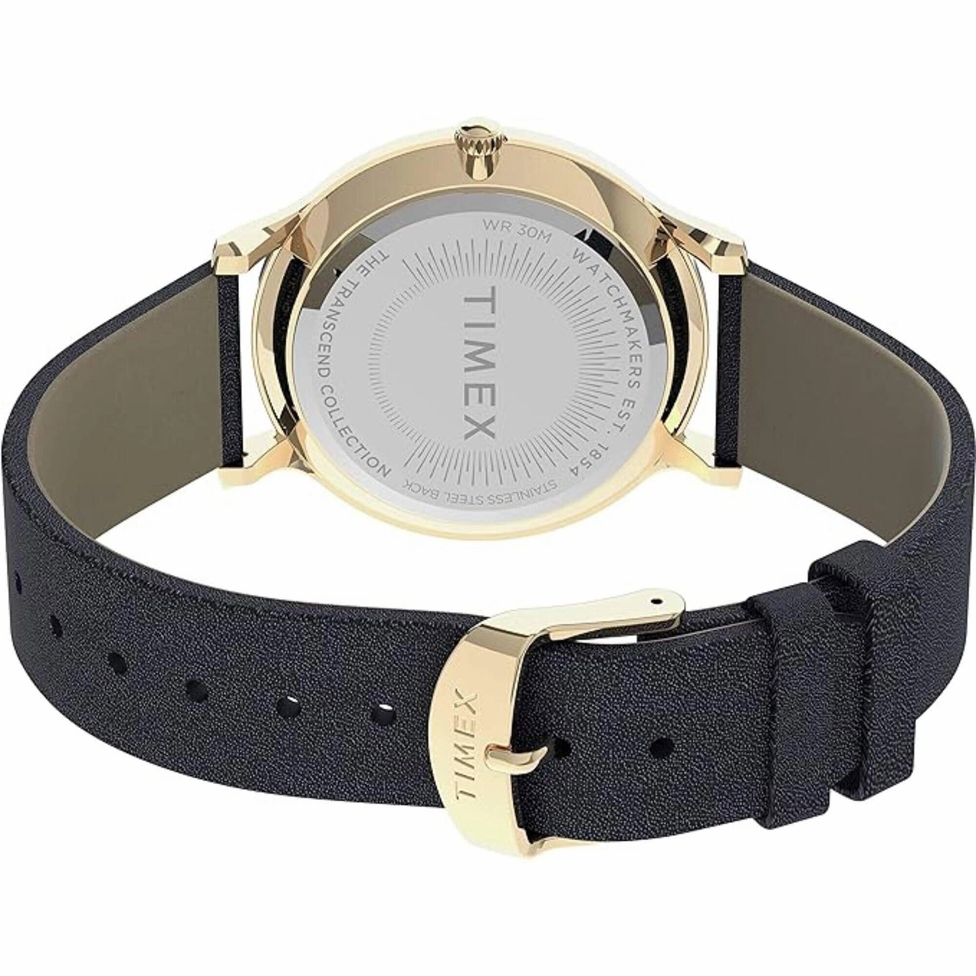 Timex Women's Dress Watch - Quartz White Dial Genuine Leather Strap | TW2V049009J