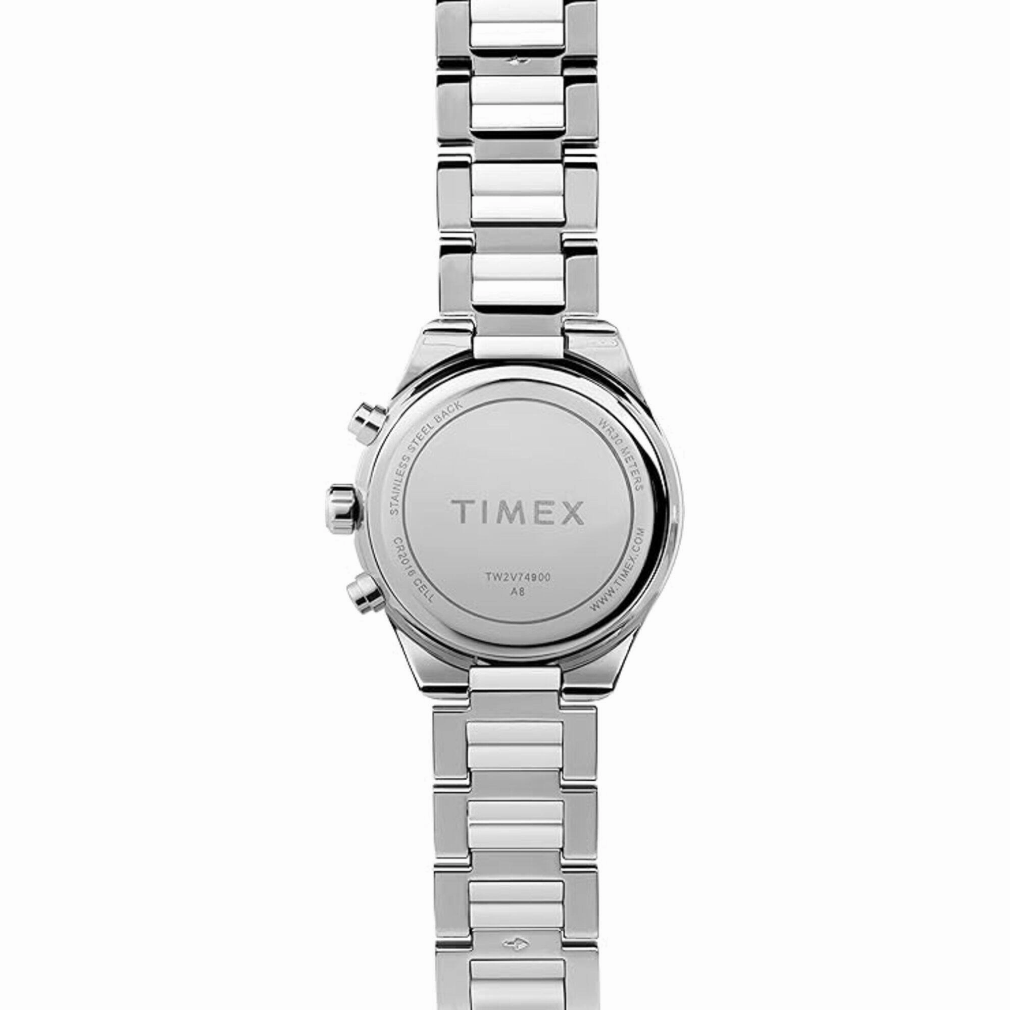 Timex Women's Watch - Classic Two Tone Silver Tone and White Bracelet | TW2V74700
