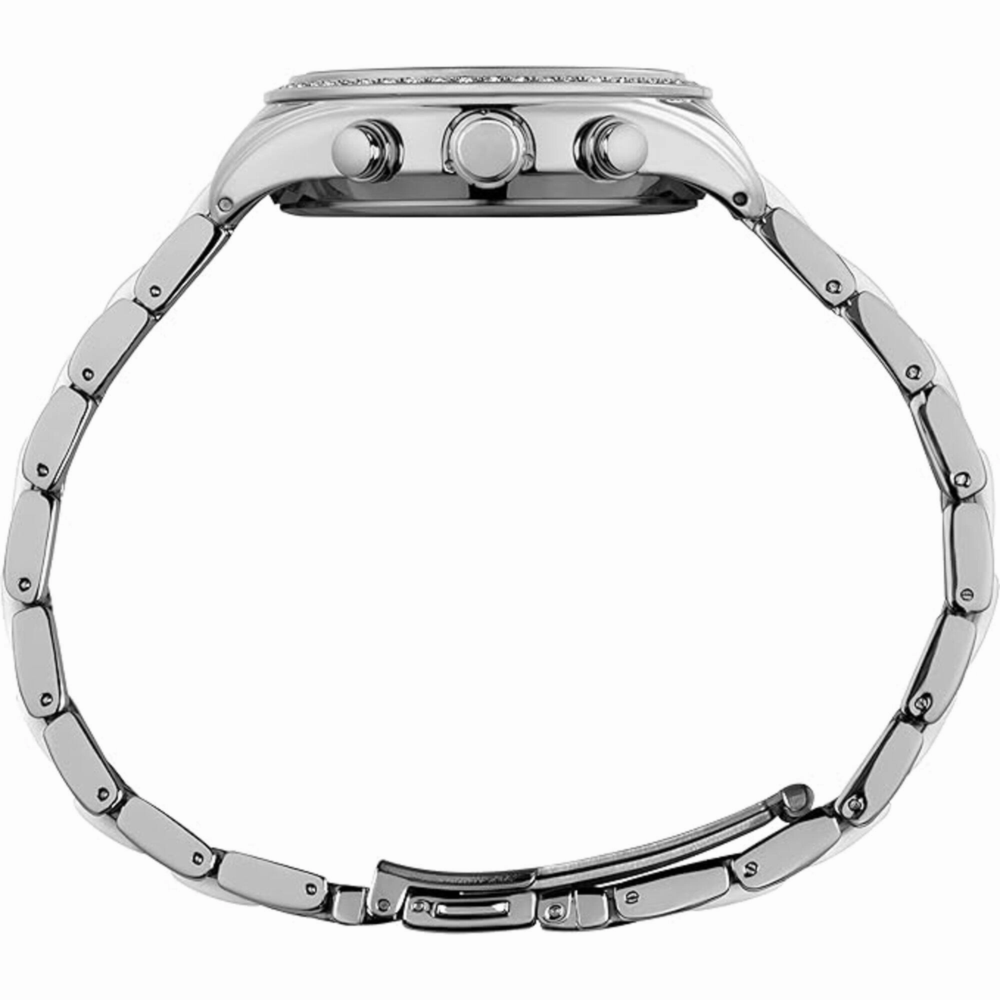 Timex Women's Watch - Classic Two Tone Silver Tone and White Bracelet | TW2V74700