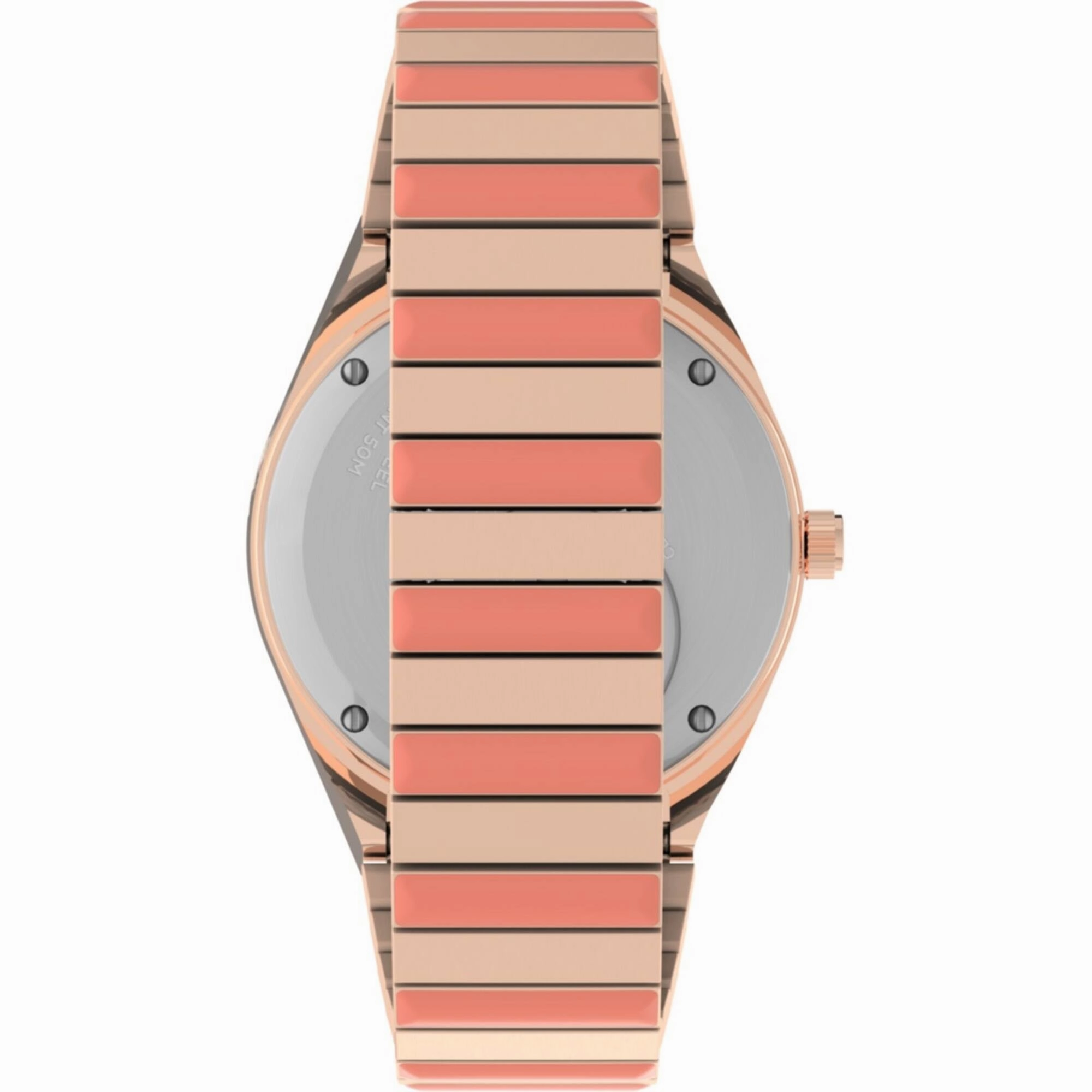 Timex Women's Watch - Q Malibu Rotating Bezel Pink Dial Expansion Bracelet | TW2V38600