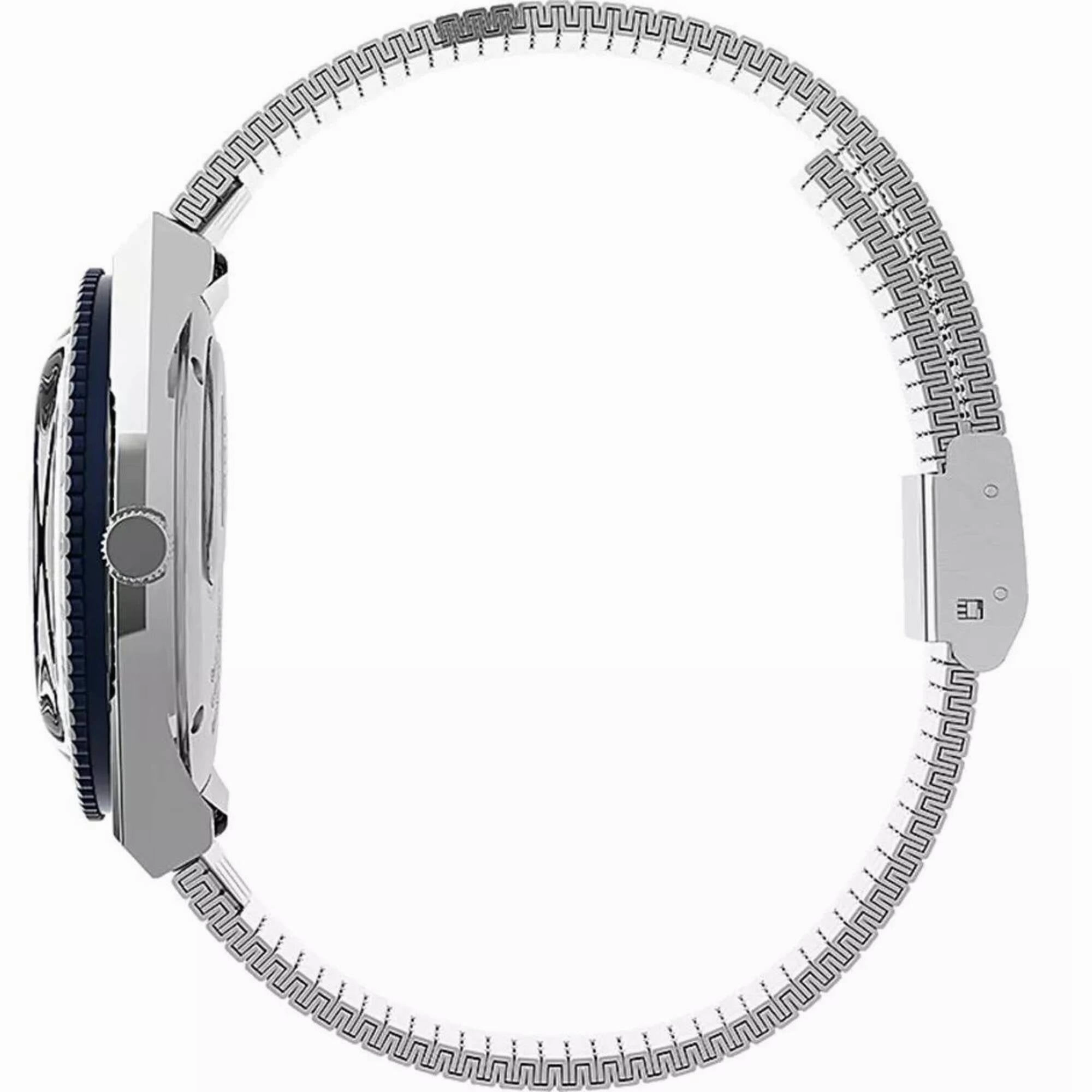 Timex Women's Watch - Q Quartz Blue Dial Stainless Steel Bracelet | TW2U95500