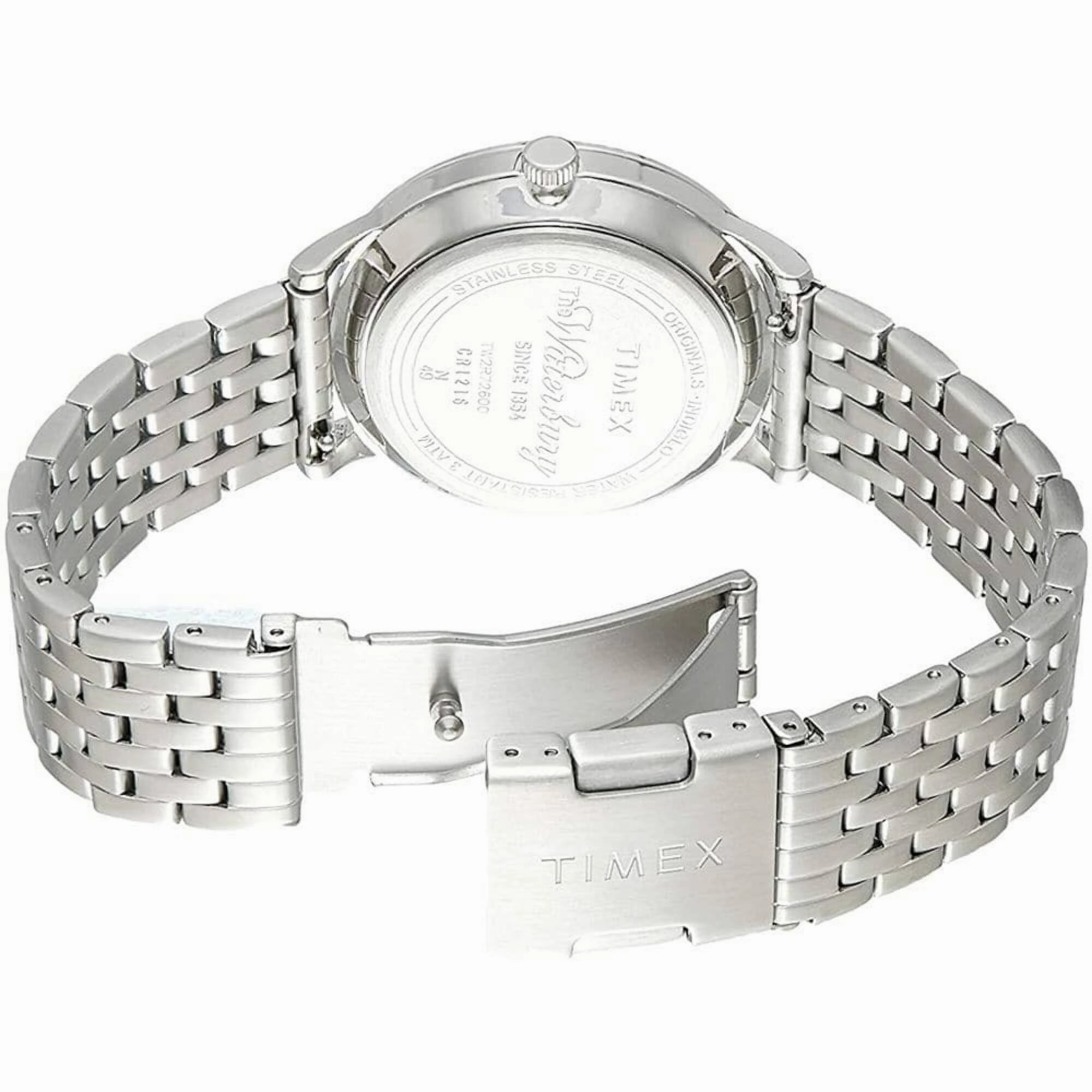 Timex Women's Watch - Waterbury Quartz White Dial Stainless Steel Bracelet | Tw2R72600