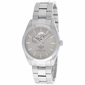 Tissot Men's Watch - Gentleman Powermatic 80 Open Heart Grey Dial | T1274071108100